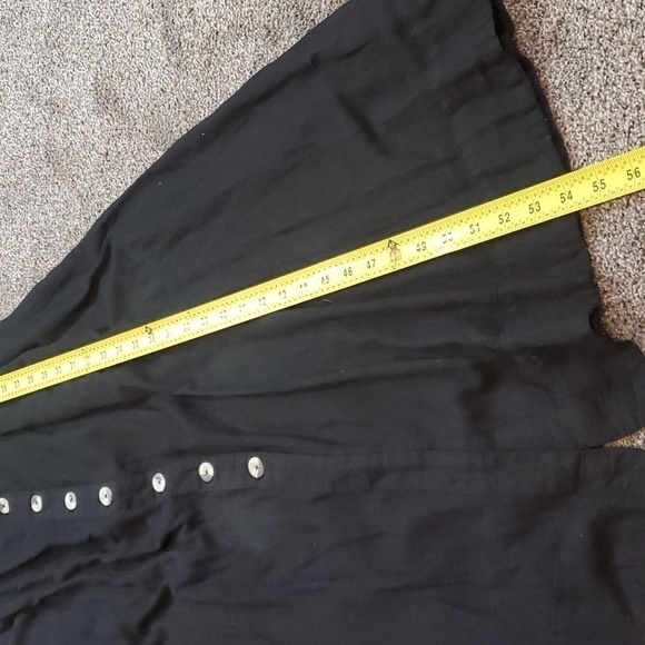 NWT Free People String of Hearts Cut Out Smocked Maxi Dress black Size XS - Picture 9 of 12